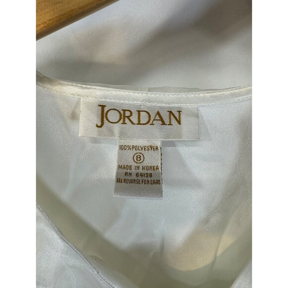 Vintage Jordan size 8 blouse top dressy romantic dramatic lots of fabric creativ - Picture 2 of 11